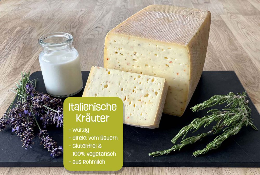 Schnittkäse - italienische Kräuter
